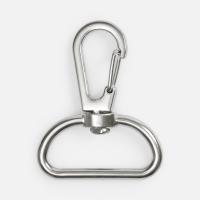 Застежка-карабин Snap Hook, L, серебристая (хром)