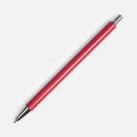 Ручка шариковая Slim Beam, красная