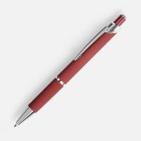 Ручка шариковая Chromos Soft Touch, красная