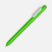 Ручка шариковая Swiper Soft Touch, зеленая с белым