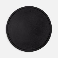 Лейбл из ПВХ Dzeta Round, L, черный